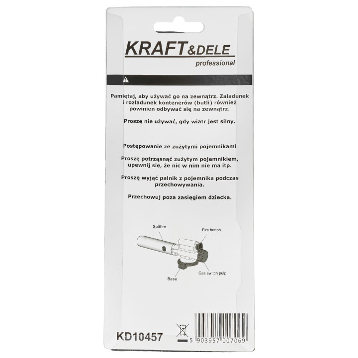 PALNIK GAZOWY PIEZO ŻELIWNY KD10457