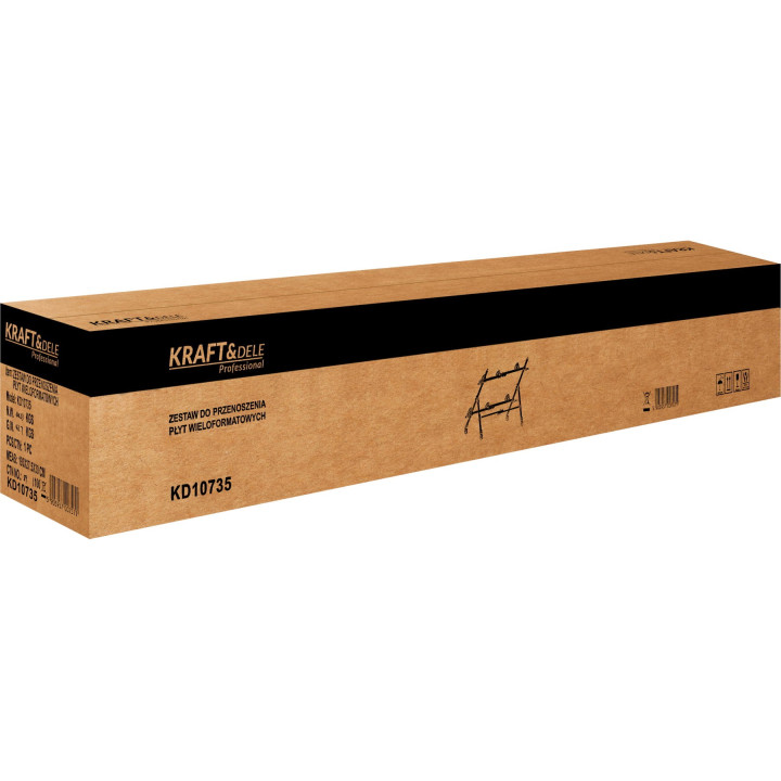 ZESTAW DO PRZENOSZENIA PŁYTEK /  SZYB DUŻEGO FORMATU 160 - 360 cm KD10735