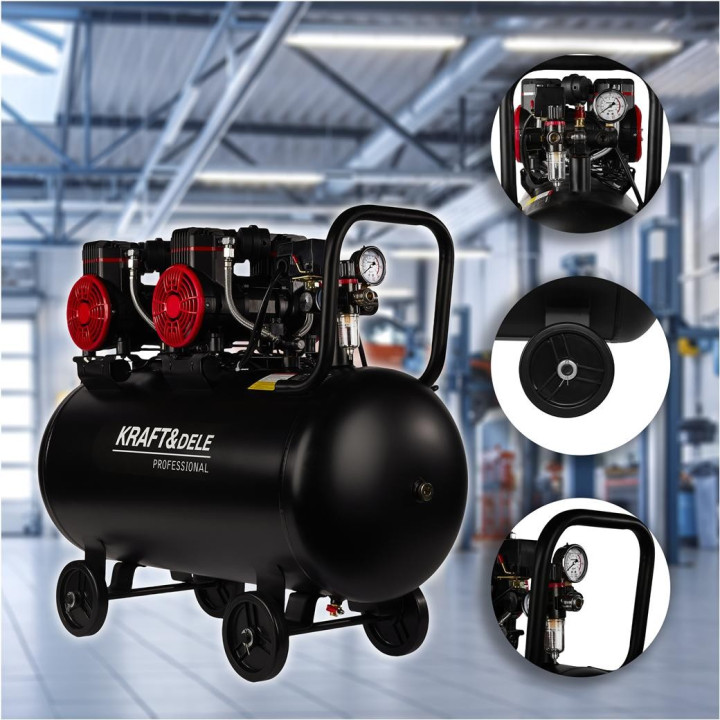 Kompresor bezolejowy 100L 3000W  KD1392