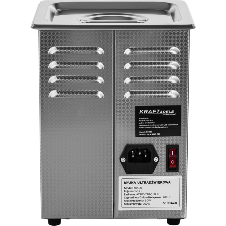 MYJKA ULTRADŹWIĘKOWA 2L KD500