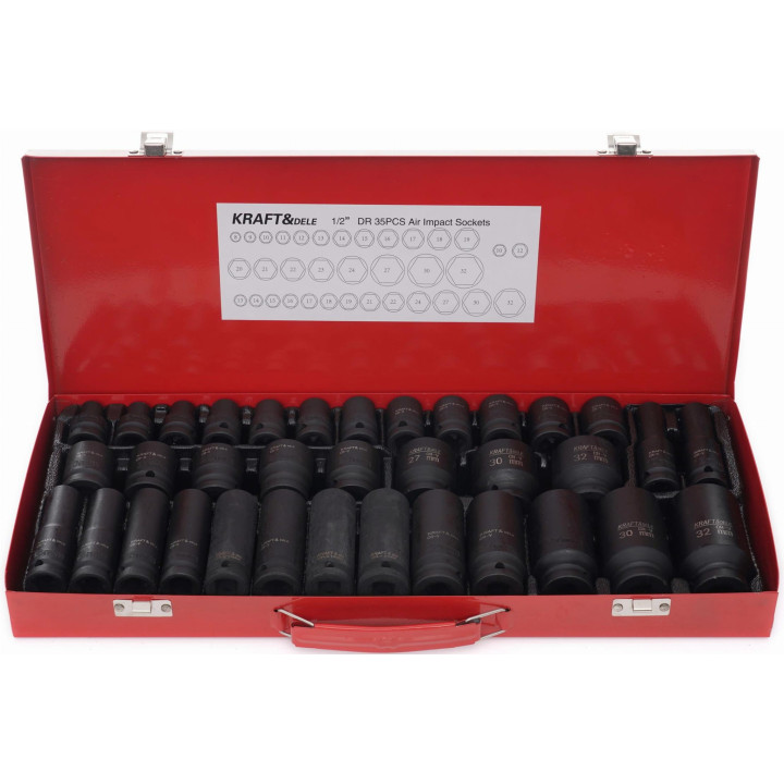 ZESTAW NASADEK UDAROWYCH 1/2" 35el. 8-32mm KD11756