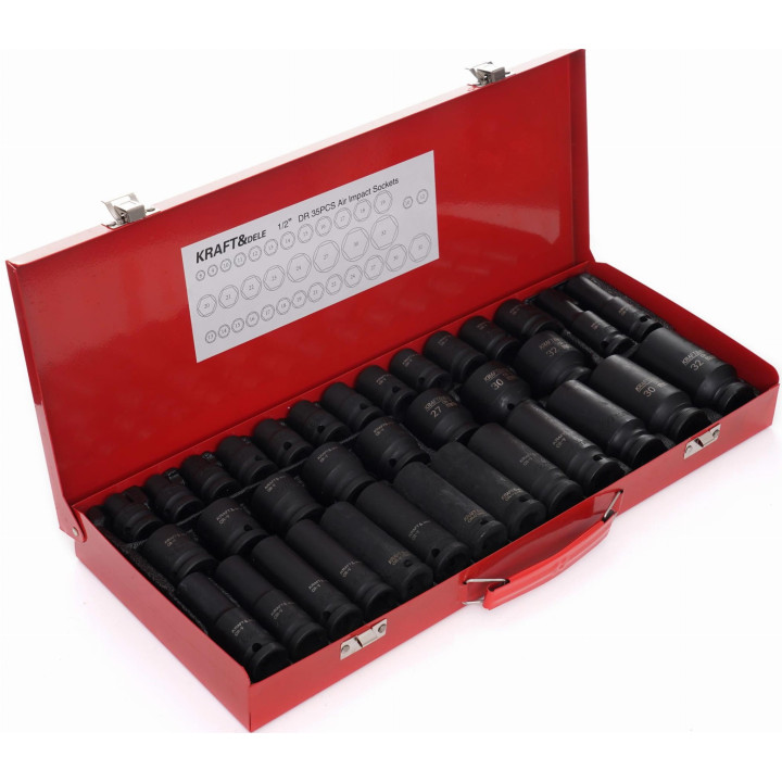 ZESTAW NASADEK UDAROWYCH 1/2" 35el. 8-32mm KD11756