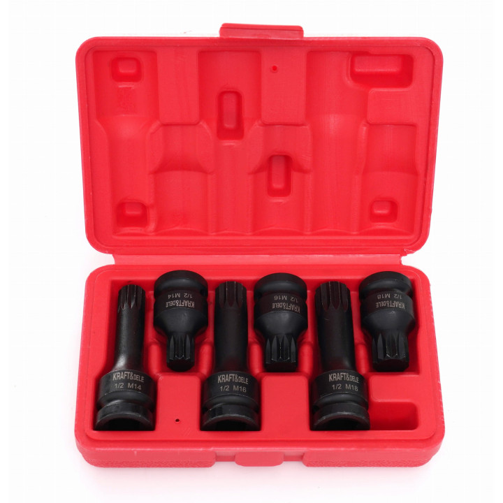 NASADKI UDAROWE 1/2" M14 M16 M18 6 szt. KD11761