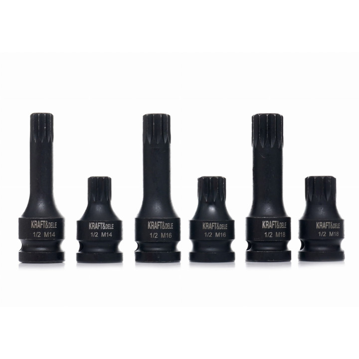 NASADKI UDAROWE 1/2" M14 M16 M18 6 szt. KD11761