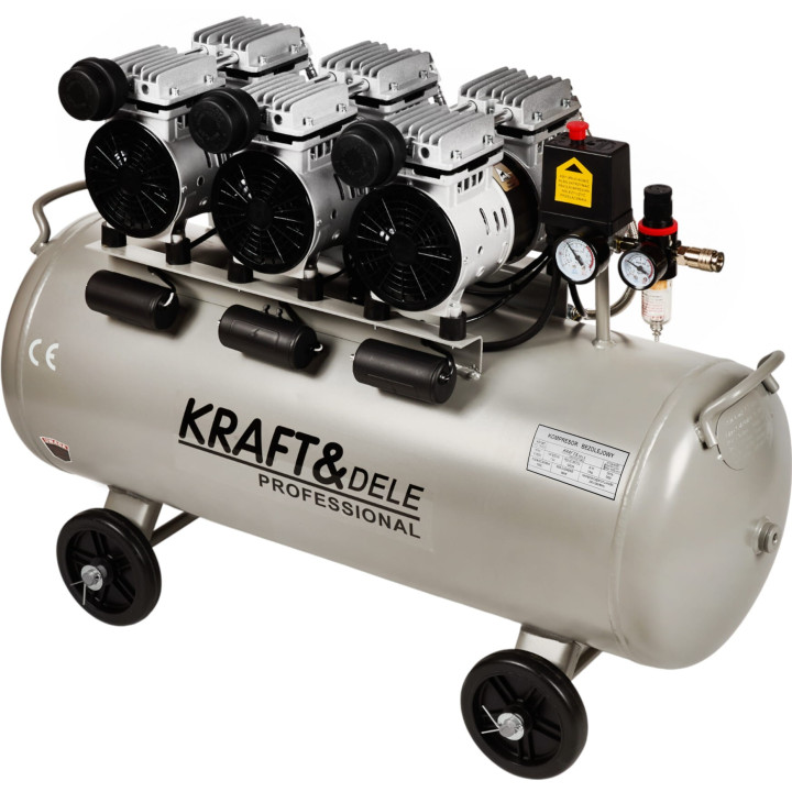 Kompresor bezolejowy 100L 3 x 1500W KD1397