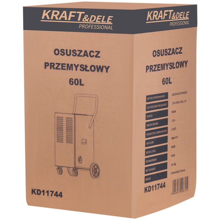 OSUSZACZ PRZEMYSŁOWY 60L 900W KD11744