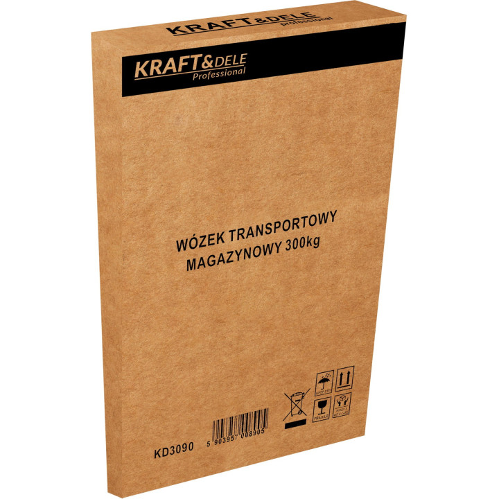 Wózek platformowy transportowy magazynowy 300kg KD3090