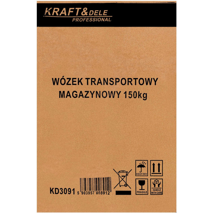 Wózek platformowy transportowy  magazynowy 150kg KD3091