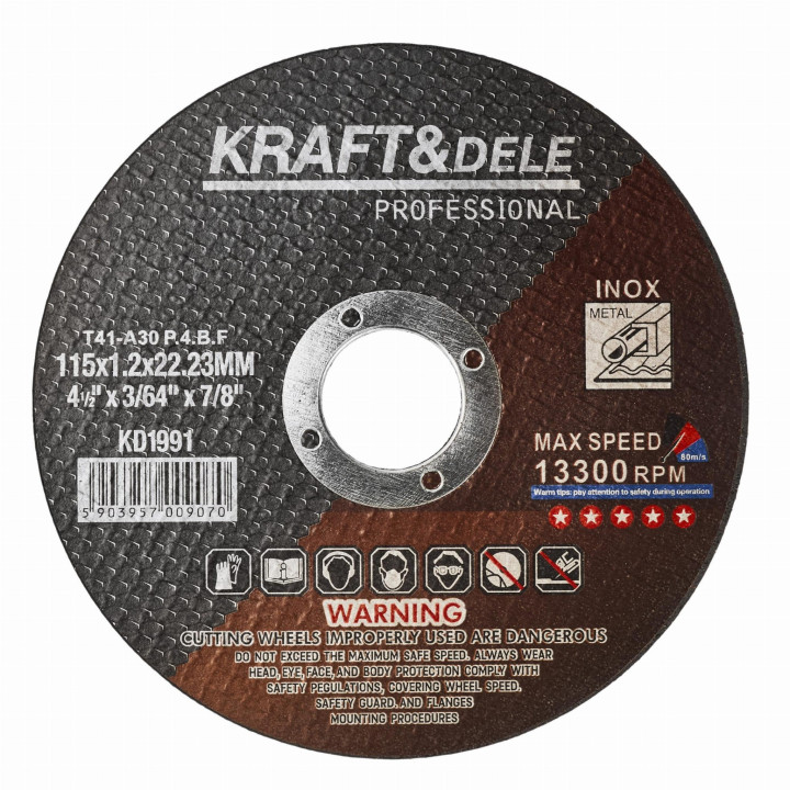 Tarcza do metalu 115x1.2x22,23 mm KD1991