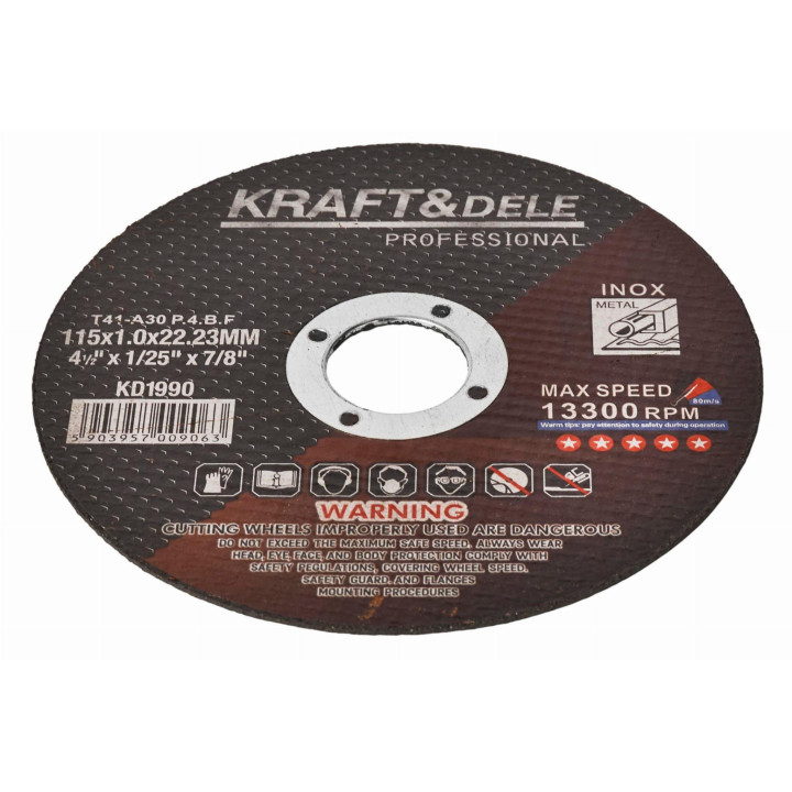 Tarcza do metalu 115x1.0x22,23 mm KD1990