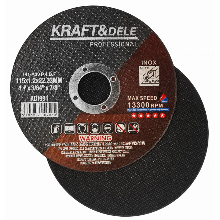 Tarcza do metalu 115x1.2x22,23 mm KD1991
