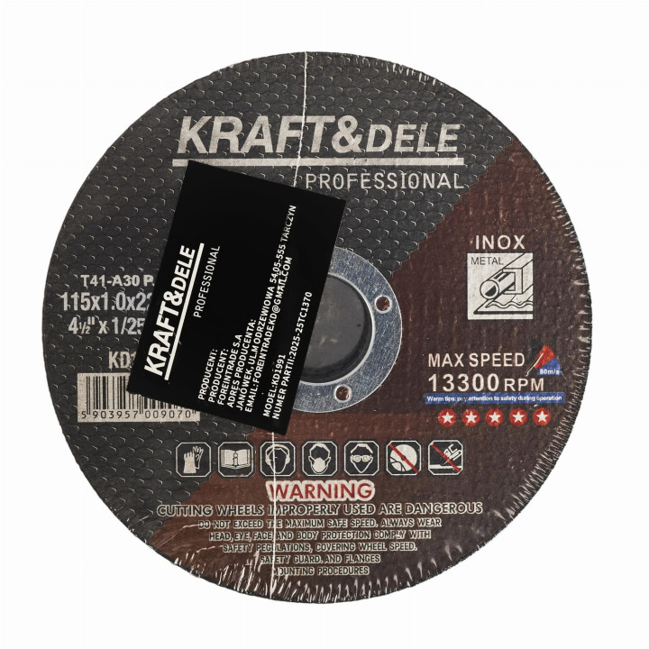 Tarcza do metalu 115x1.0x22,23 mm KD1990