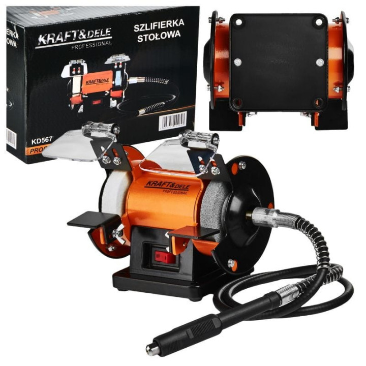 SZLIFIERKA STOŁOWA 250W 75x13mm 75x17 mm KD567