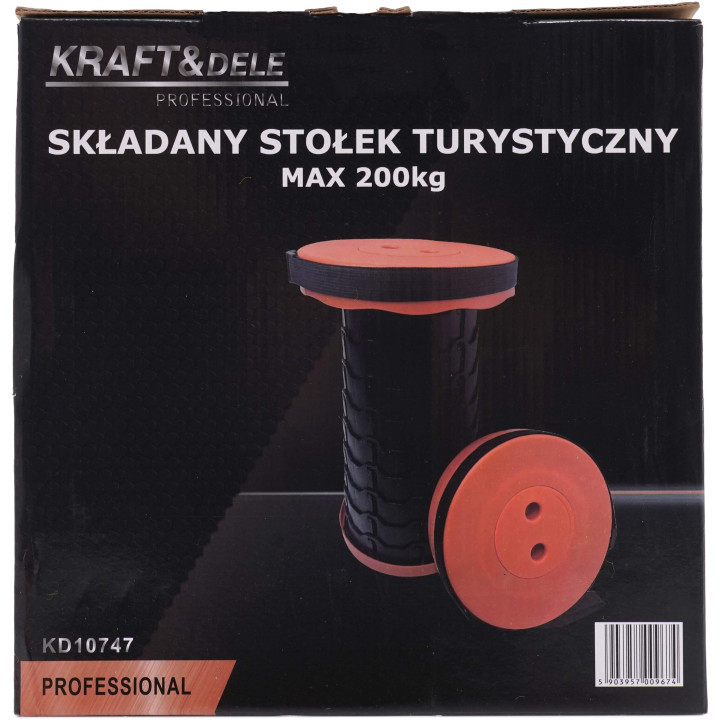STOŁEK TURYSTYCZNY MAX 200KG KD10747
