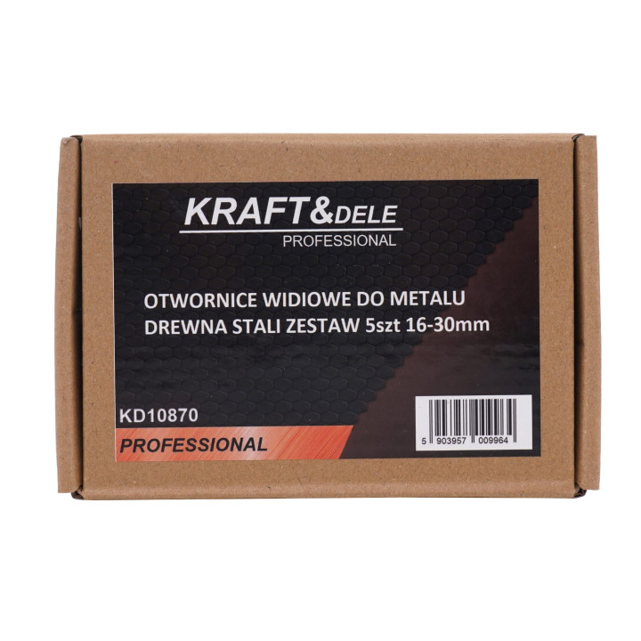 ZESTAW WIERTEŁ WIDIOWYCH DO METALU/DREWNA KD10870