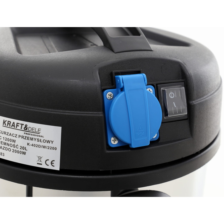 Odkurzacz przemysłowy 20L 1200W KD483