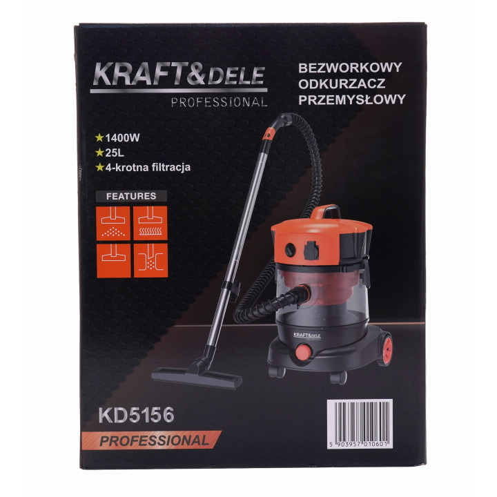 ODKURZACZ PRZEMYSŁOWY BEZWORKOWY KD5156