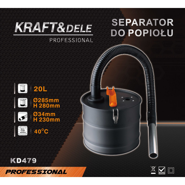 Separator do popiołu 20L KD479