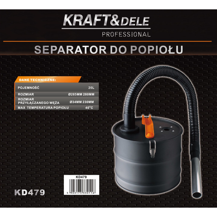 Separator do popiołu 20L KD479