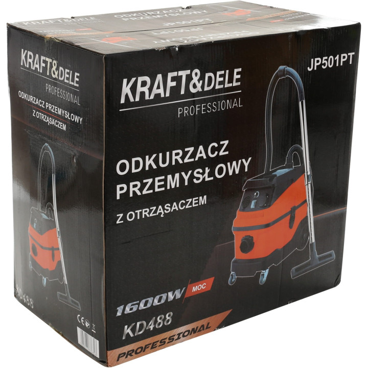 Odkurzacz przemysłowy z otrząsaczem 1600W KD488
