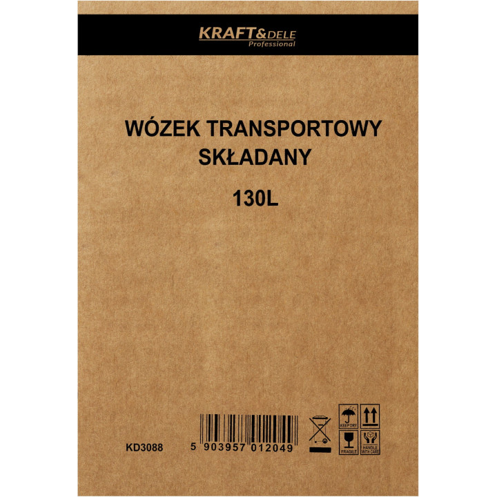 WÓZEK TRANSPORTOWY SKŁADANY 130L KD3088