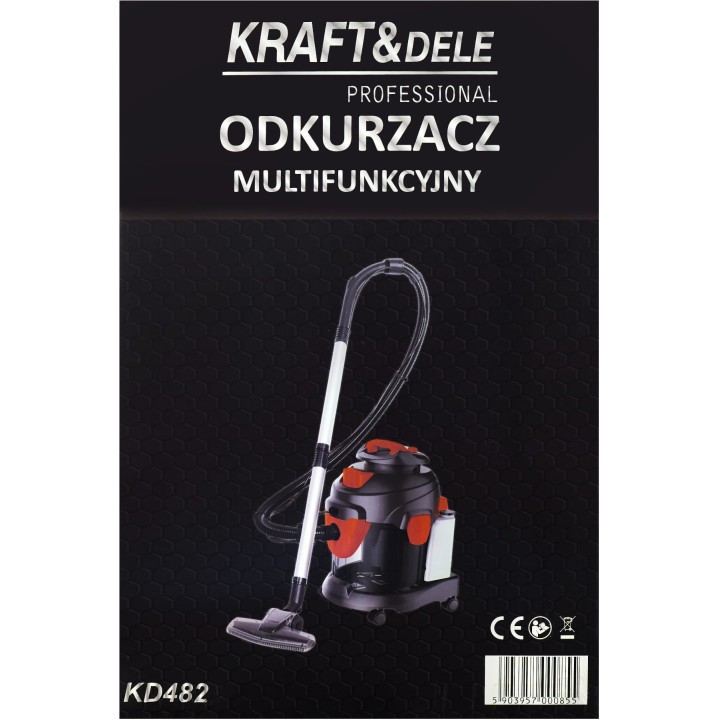 Odkurzacz przemysłowy na sucho i mokro 1600W KD482