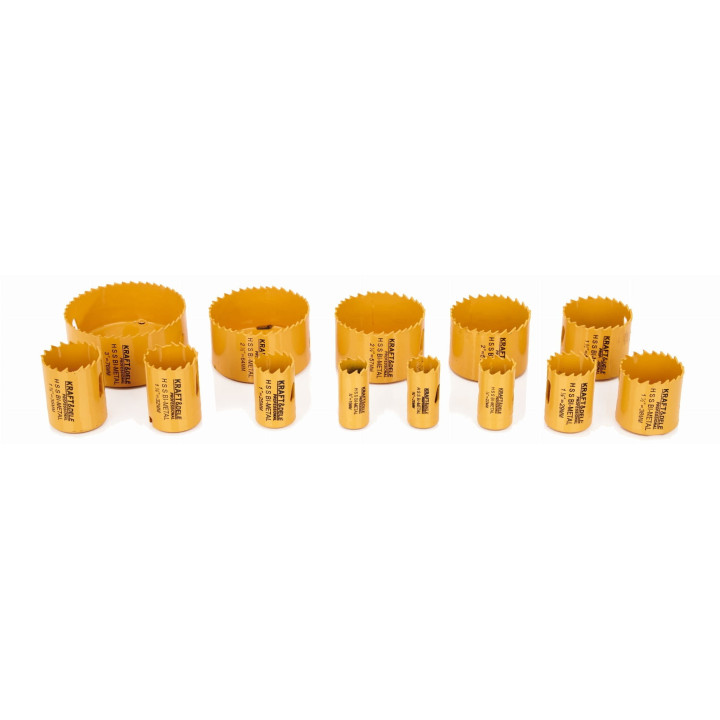 ZESTAW OTWORNIC DO DREWNA I METALU 17szt. 19-76mm + adapter KD10758