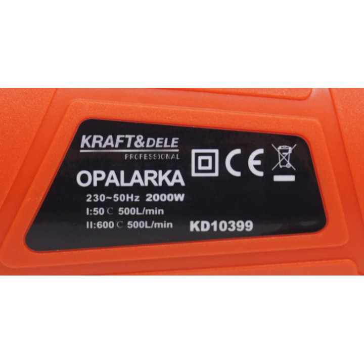 Wypalarka do chwastów 2000W + dysze KD10399