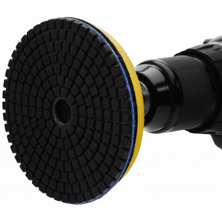 Zestaw tarcz diamentowych gradacja 50 - 3000, adapter M12, dysk, rękawiczki WDS2212