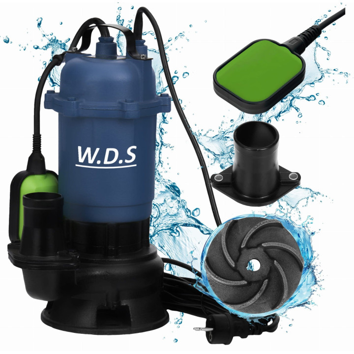 Pompa do wody 2" 2850W 30000l/h + PŁYWAK WDS2422