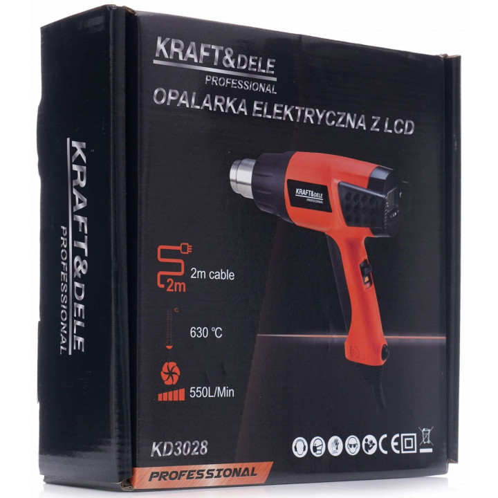 Opalarka Elektryczna z LCD 2000W KD3028