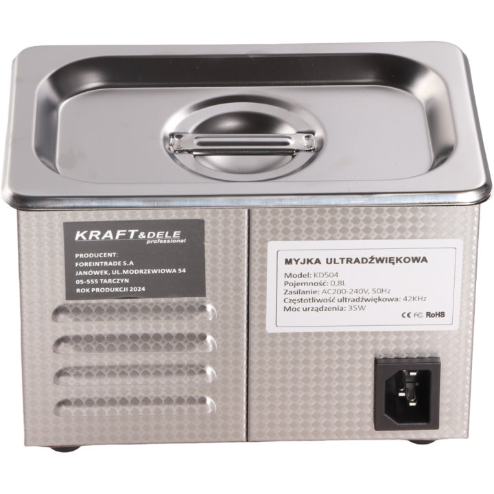 MYJKA ULTRADŹWIĘKOWA 0,8L KD504