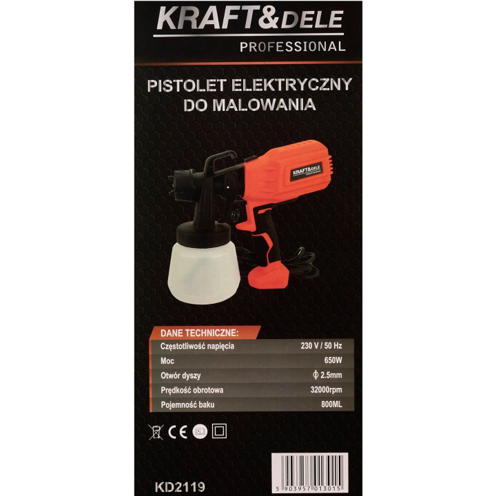Pistolet do malowania 650W KD2119