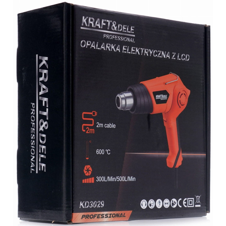 Opalarka Elektryczna z LCD 2000W KD3029