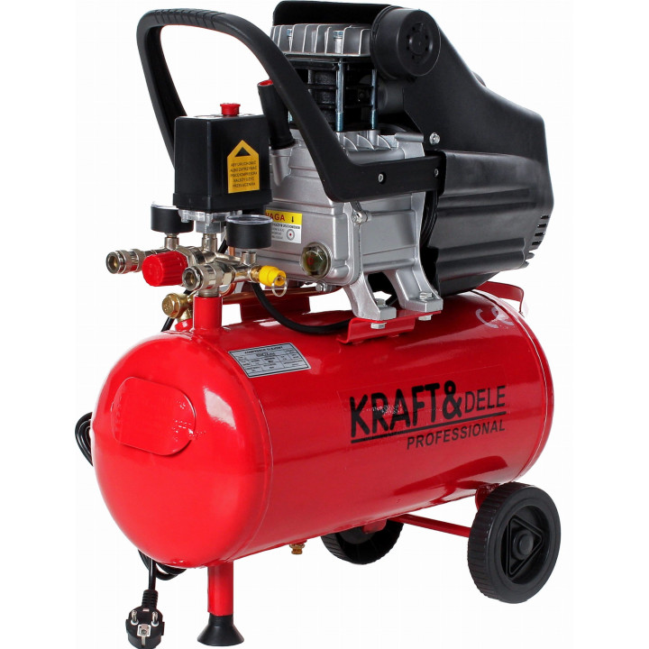 Kompresor Olejowy 24L KD400 + Zestaw 8w1 KD400-K3