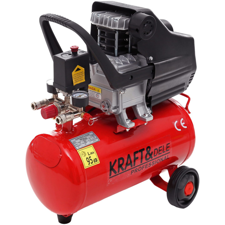 Kompresor Olejowy 24L KD400 + Zestaw 8w1 KD400-K3