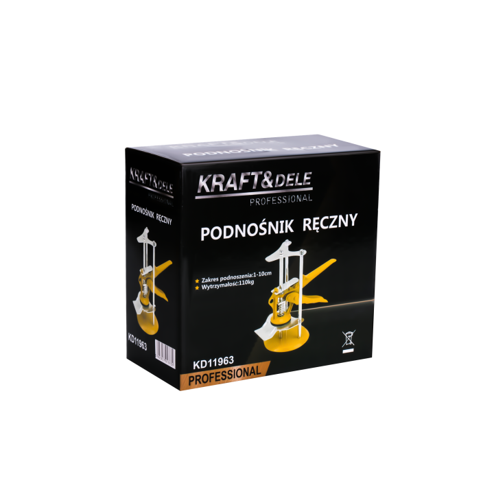PODNOŚNIK RĘCZNY 1-10CM 110kg KD11963