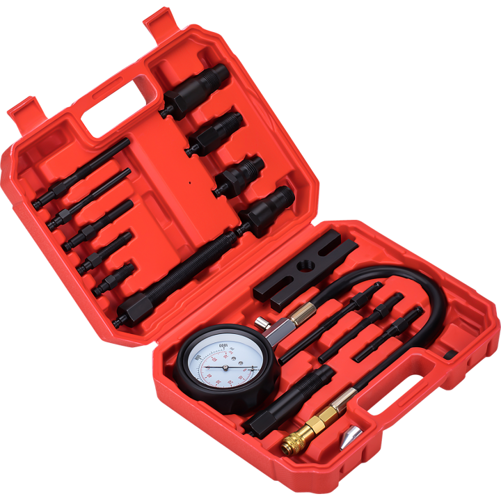 TESTER MIERNIK CIŚNIENIA SPRĘŻANIA - KOMPRESJI - DIESEL 0-70 BAR MAX FULL KD12516