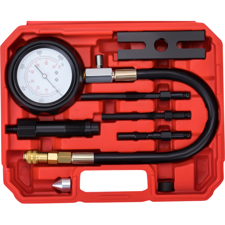 TESTER MIERNIK CIŚNIENIA SPRĘŻANIA - KOMPRESJI - DIESEL 0-70 BAR MAX FULL KD12516