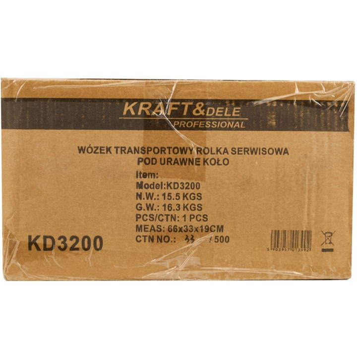 Wózek Transportowy Rolka Pod Urwane Koło 1200kg KD3200
