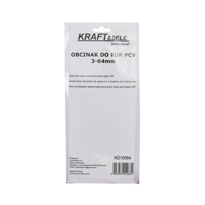 OBCINAK DO RUR PCV 3-64 MM KD10064