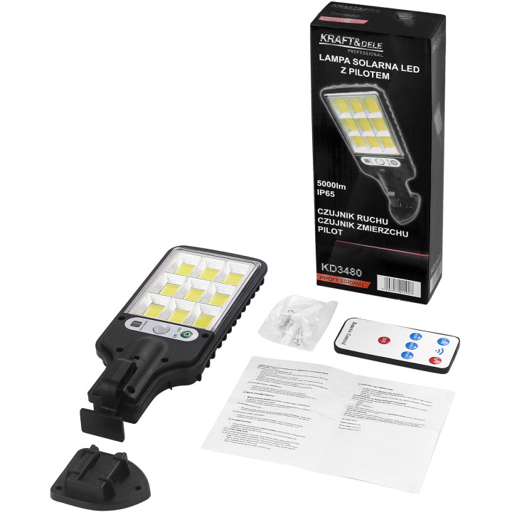LAMPA SOLARNA LED Z PILOTEM 290W KD3480