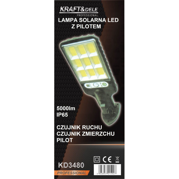 LAMPA SOLARNA LED Z PILOTEM 290W KD3480