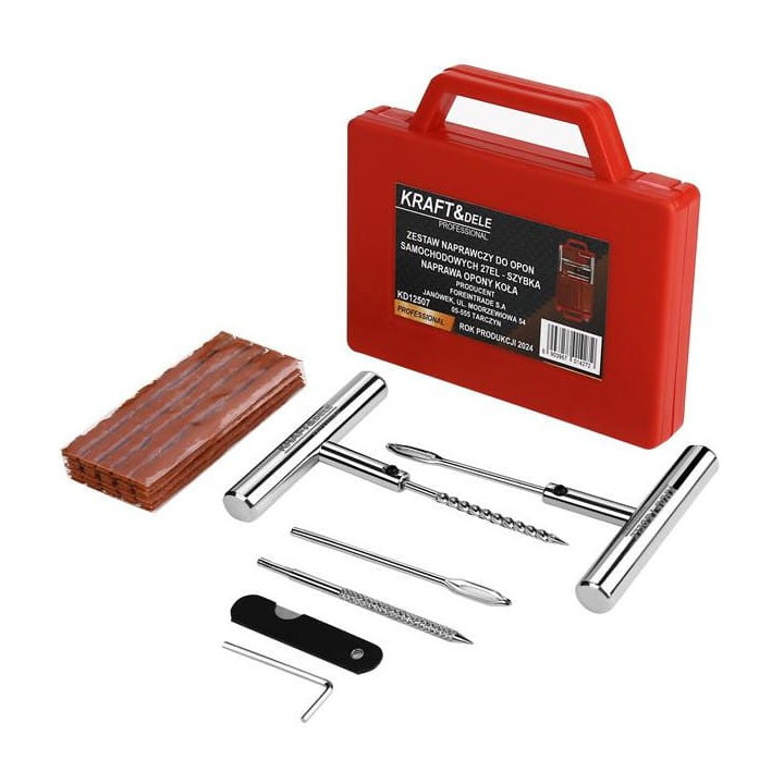 ZESTAW NAPRAWCZY DO OPON 27 ELEMENTÓW KD12507