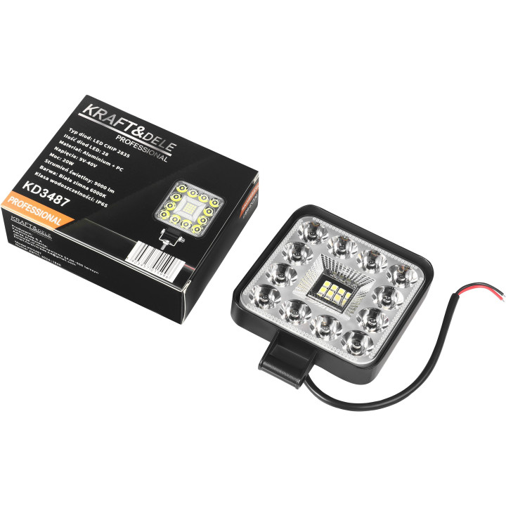 Lampa robocza zewnętrzna mini LED 20W KD3487