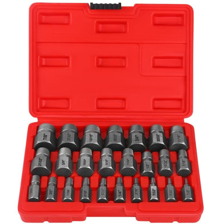 Wykrętaki do zerwanych śrub 25 elementów KD10077