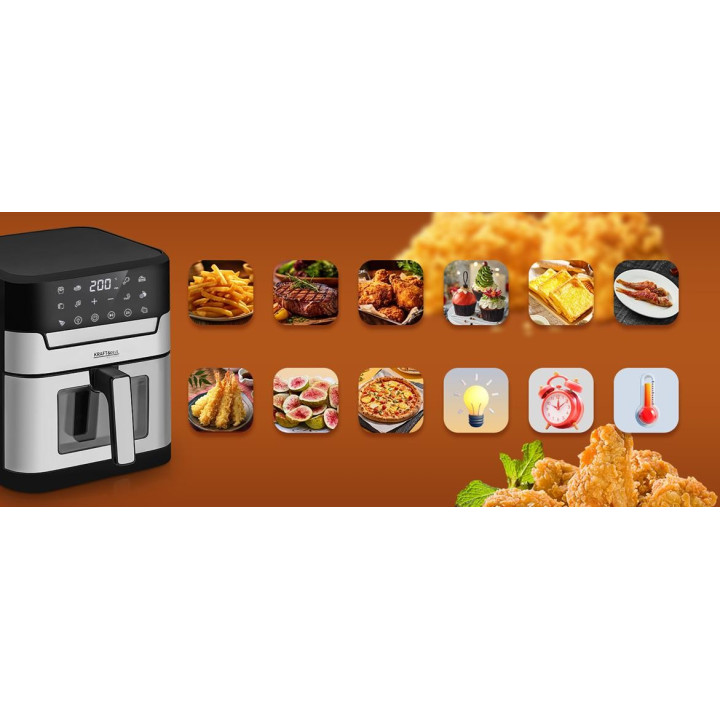 FRYTKOWNICA BEZTŁUSZCZOWA 8L AIRFRYER KD4109