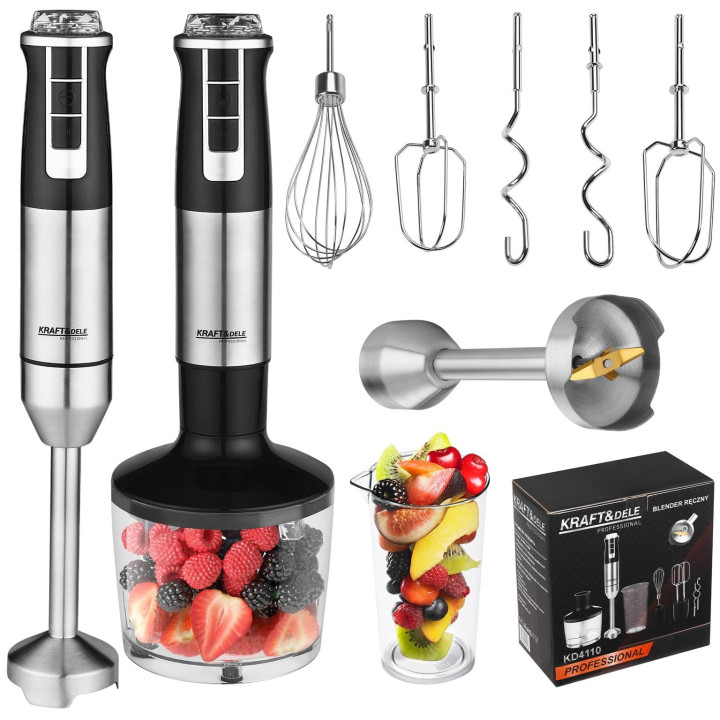 BLENDER ELEKTRYCZNY RĘCZNY + AKCESORIA KD4110