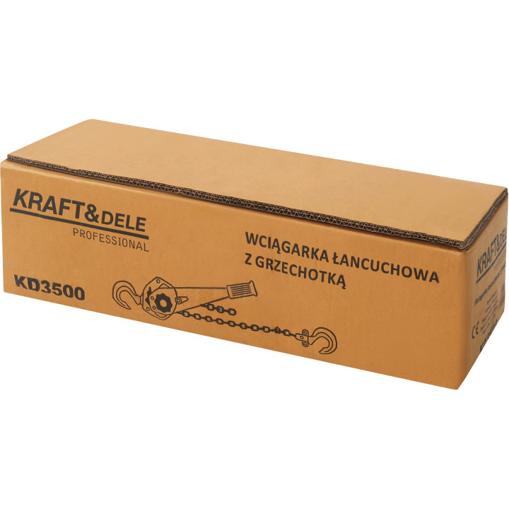 WCIĄGARKA ŁAŃCUCHOWA Z GRZECHOTKĄ 1,5T 3M KD3500