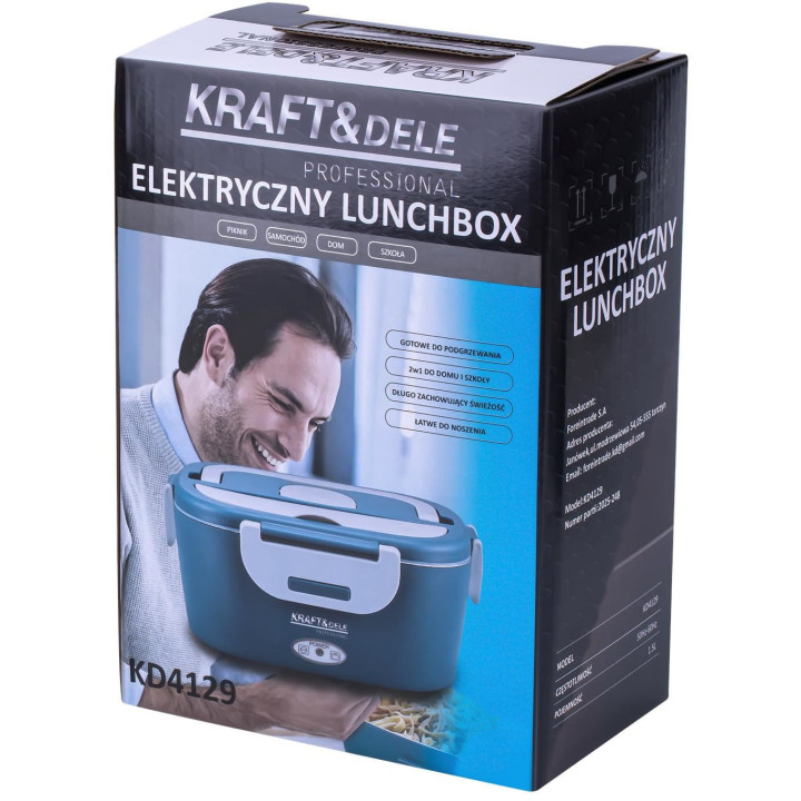 Elektryczny lunchbox do podgrzewania jedzenia 1.5L KD4129
